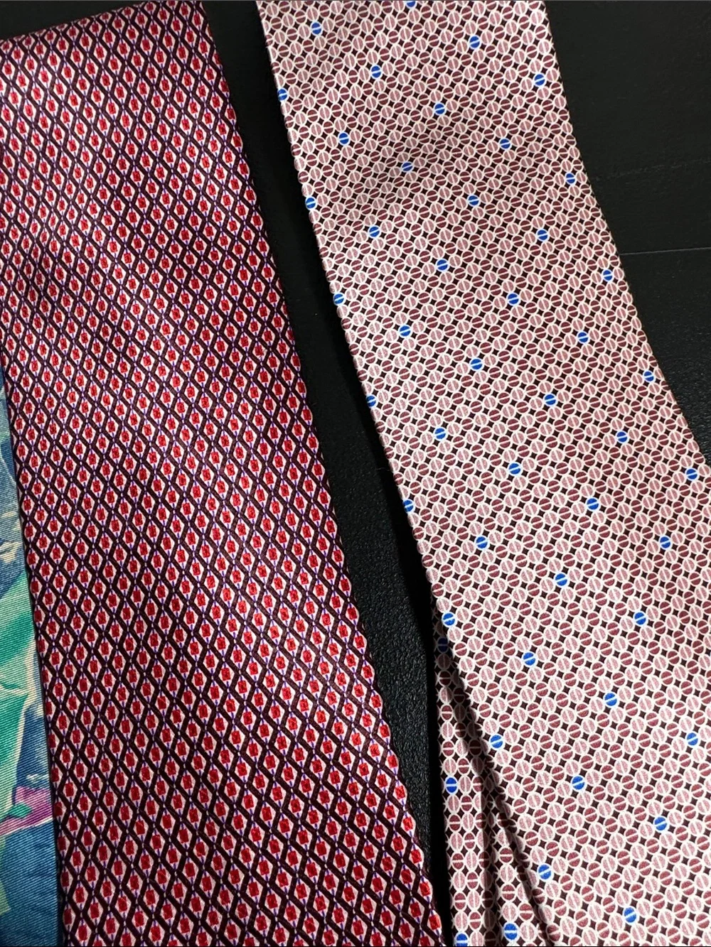Farentino Ferre mens Italian vintage luxury neck tie lot bundle 4 silk ties EUV